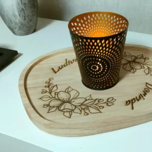 Plateau en bois personnalisable