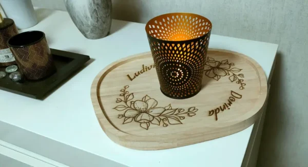 Plateau En Bois, Plateau En Bois Personnalisé, Plateau, Cadeau Personnalisé, Gravure Laser, Jp Laser Art, 1 (1)