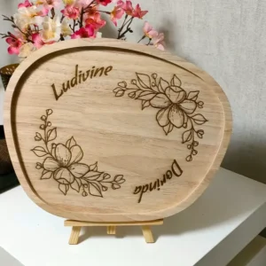 Plateau en bois personnalisable
