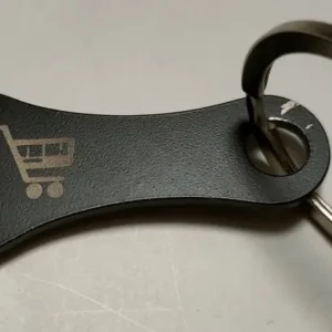 porte clé jeton de caddy personnalisable