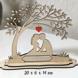 déco de Saint Valentin, couple sous un arbre