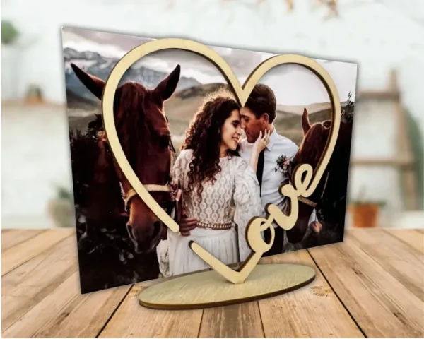 Saint Valentin, Cadre Photo, Cadeau De Saint Valentin, Jp Laser Art, 1
