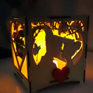 photophore Saint Valentin, personnalisable