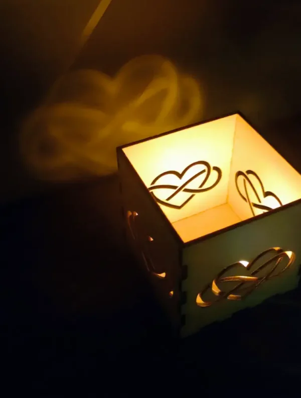 Saint Valentin, Photophore Saint Valentin, Cadeau Saint Valentin, Cadeau Personnalisé, Jp Laser Art, 3