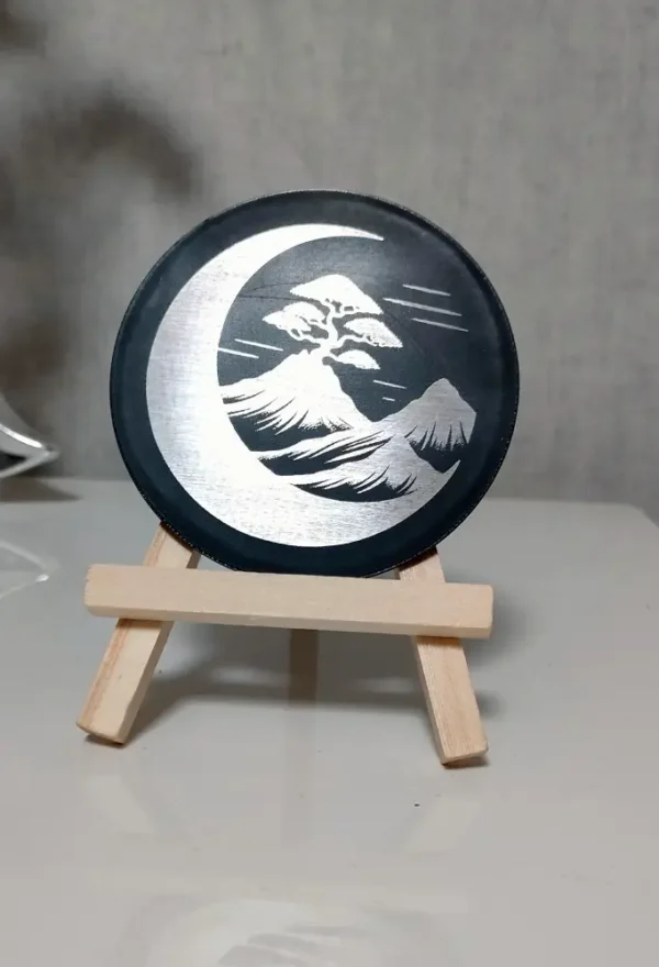 Sous Verres Inox, Sous Verres Personnalisés, Cadeau Personnalisé, Gravure Laser, Jp Laser Art, 1