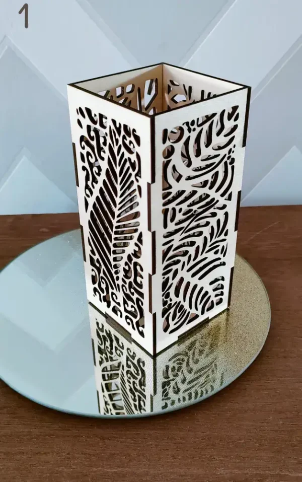 Photophore En Bois, Cadeau Unique, Cadeau, Découpe Laser, Jp Laser Art, 1