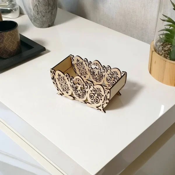 Panier paques, panier paques bois, jp laser art, 1
