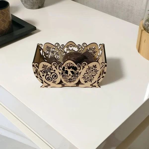 Panier paques, panier paques bois, jp laser art, 5