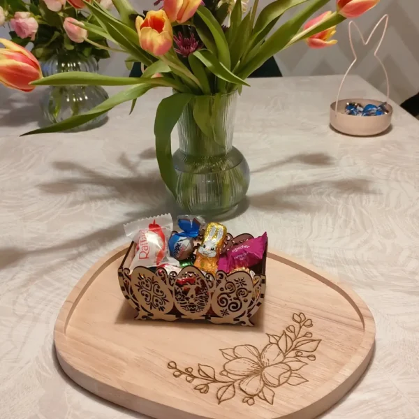 Panier paques, panier paques bois, jp laser art, 8
