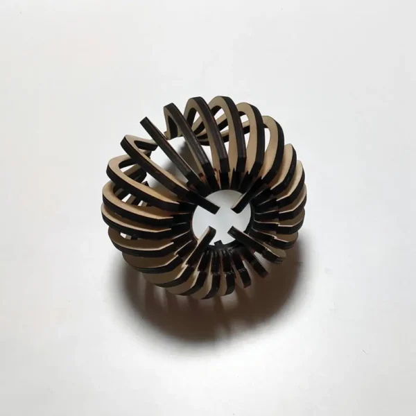 Photophore en bois design, jp laser art, 5