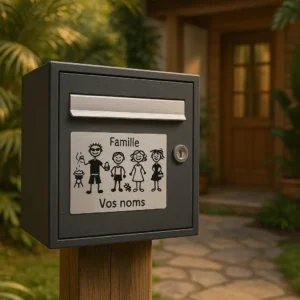 Plaques personnalisées pour boîtes aux lettre