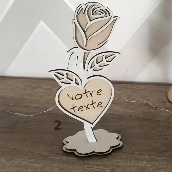 Cadeau fête des mères personnalisé, fleur en bois personnalisée, fête des mères, cadeau fête des mères personnalisé, jp laser art, 3 (1)