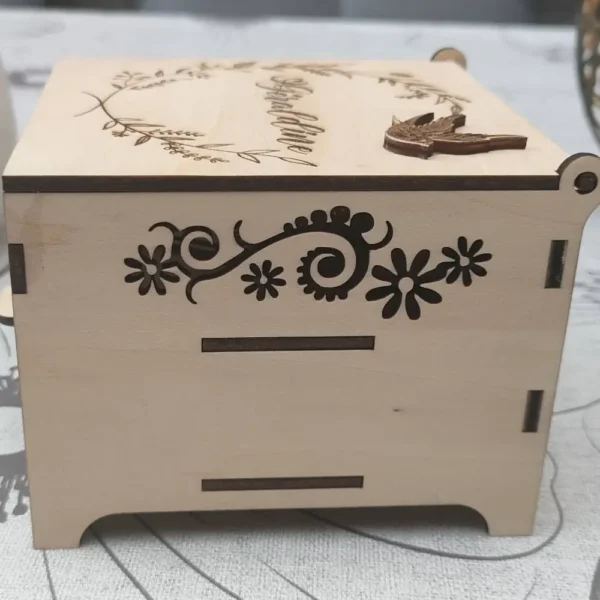 Boite bijoux, boite bijoux bois, boite bijoux personnalisée, jp laser art, 7