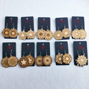 Boucles d’oreilles type mandala « Série 3 »