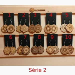 Boucles d’oreilles type mandala « Série 2 »