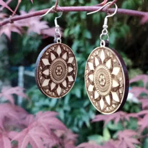 Boucles d’oreilles type mandala « Série 1 »