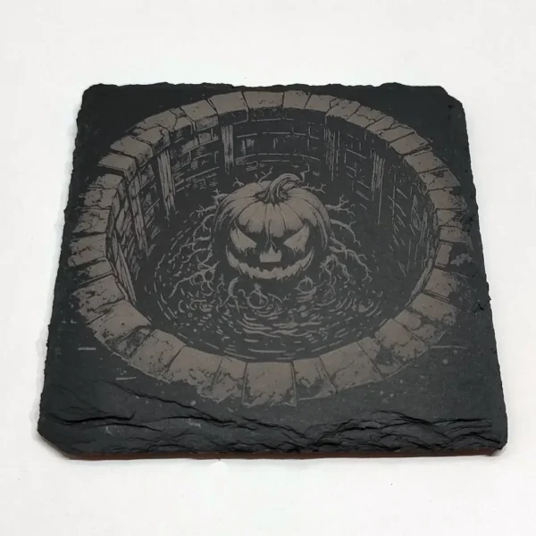 Halloween, sous verres halloween, sous verres ardoise, jp laser art, 2