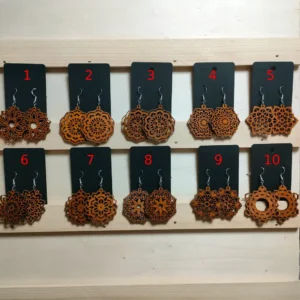 Boucles d’oreilles type mandala « série 4 »