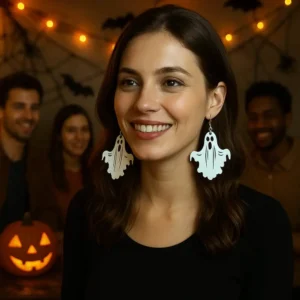 Boucles d’oreilles Halloween fantômes