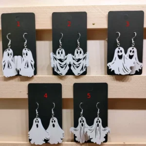 Boucles d’oreilles Halloween fantômes