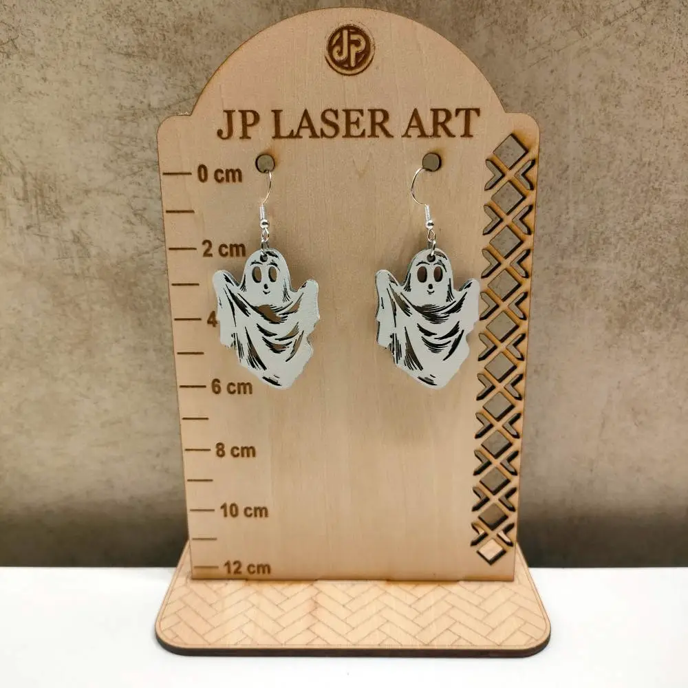 Halloween, boucles d'oreilles halloween, boucles d'oreilles en bois, jp laser art, 7