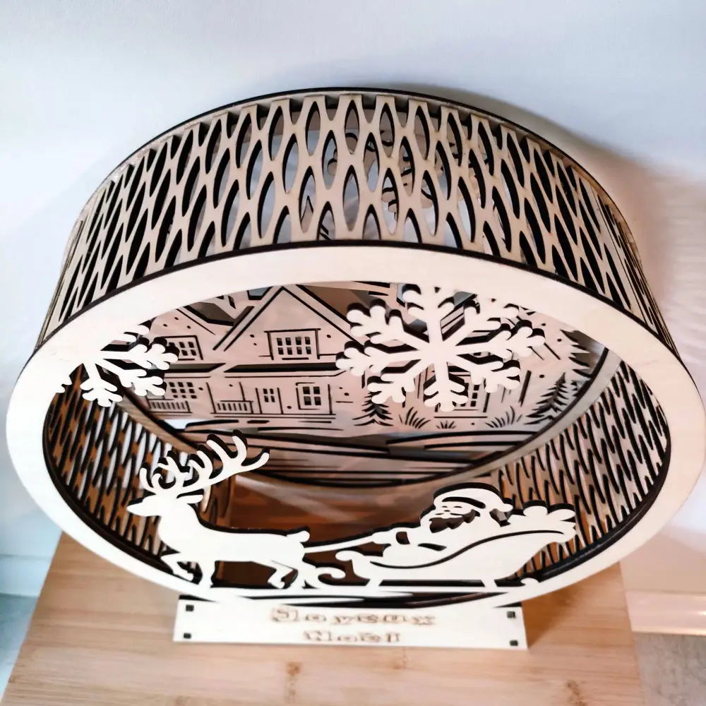 Lanterne noel, lanterne noel en bois, jp laser art, 3