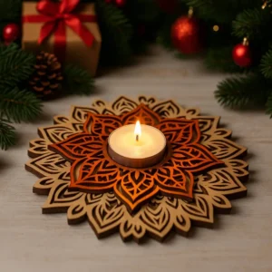 Photophore / bougeoir type mandala