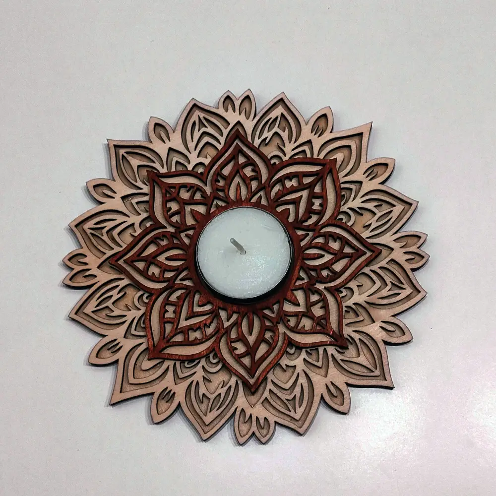 Photophore noel, photophore bois, photophore mandala, jp laser art, 2