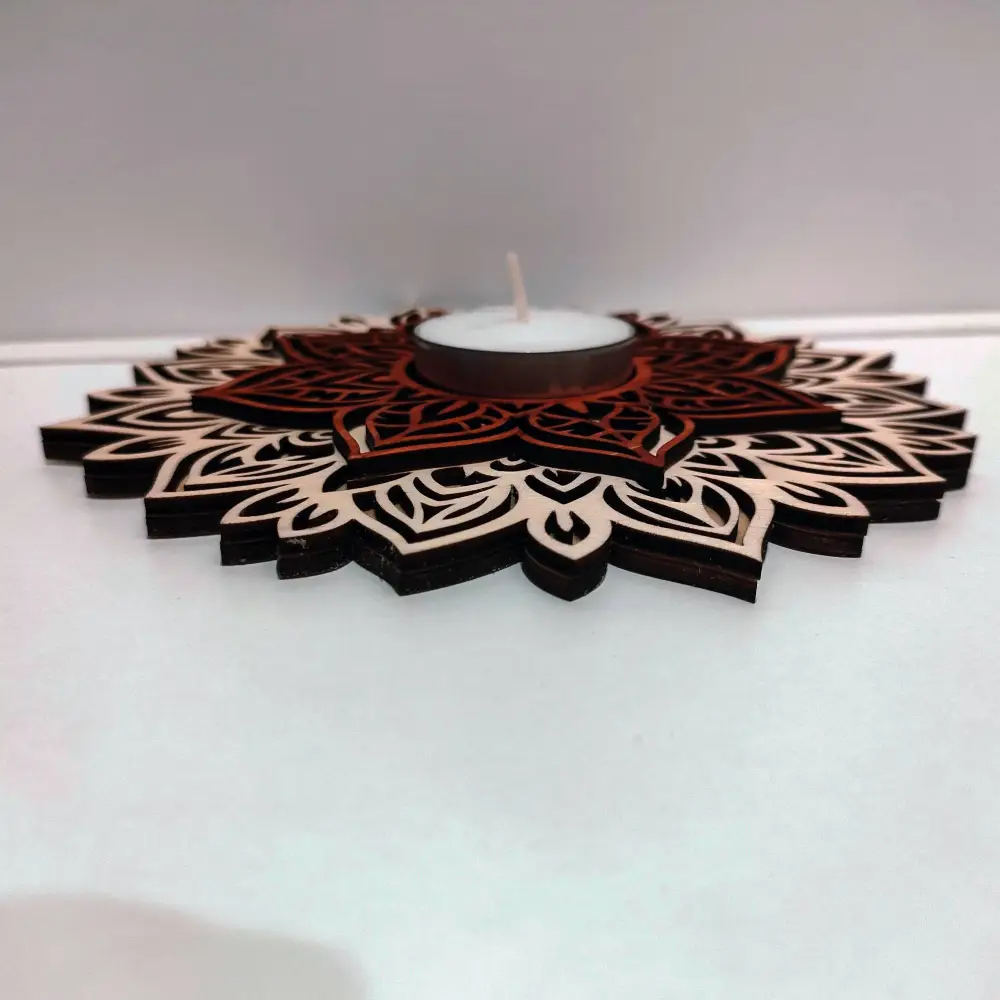 Photophore noel, photophore bois, photophore mandala, jp laser art, 3