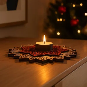Photophore / bougeoir type mandala