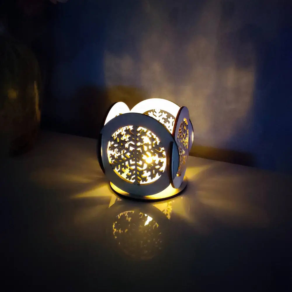 Photophore noel, photophore en bois, jp laser art, 10