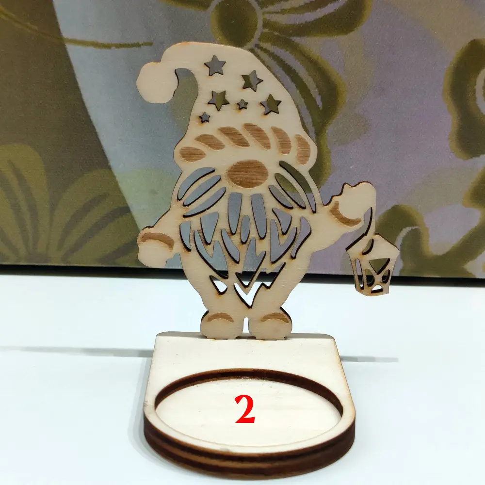 Photophore noël, photophore gnome, photophore en bois, jp laser art, 7 (1)