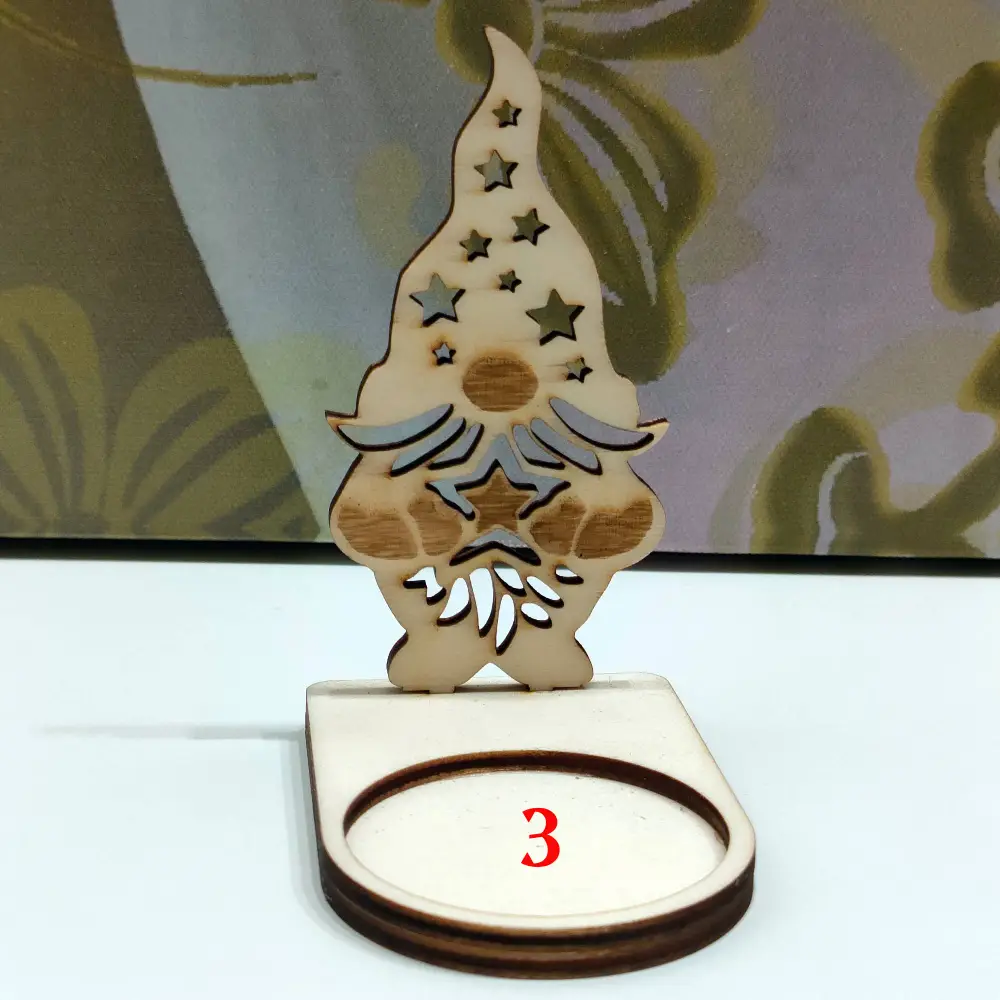 Photophore noël, photophore gnome, photophore en bois, jp laser art, 8 (1)