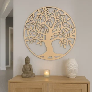 Arbre de vie en bois, déco murale