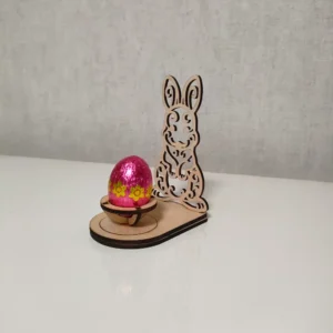 Photophore Lapin de Pâques en Bois – Décoration Pâques – Cadeau Enfant – Déco Printemps