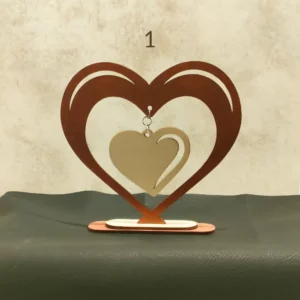 Déco de Saint Valentin, coeur avec socle