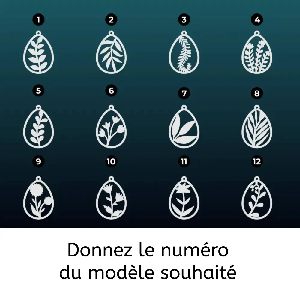 Boucles d'oreilles en bois, boucles d'oreilles personnalisées, jp laser art