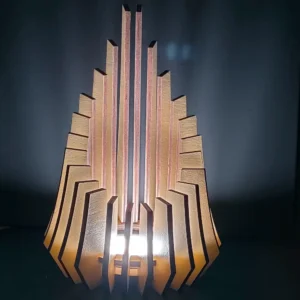 Lampe LED en bois  » Luméa « 