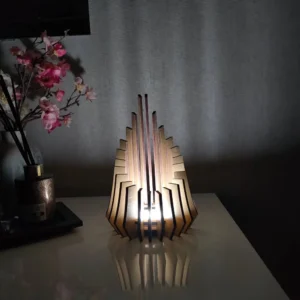 Lampe LED en bois  » Luméa « 