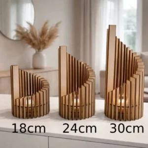 Lampe en bois  » Auréa Curve « 