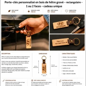 Porte-clés « Héritage » Porte clés personnalisé