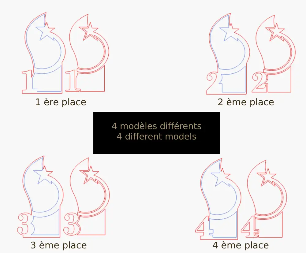 Modèles trophées, jp laser art (1)