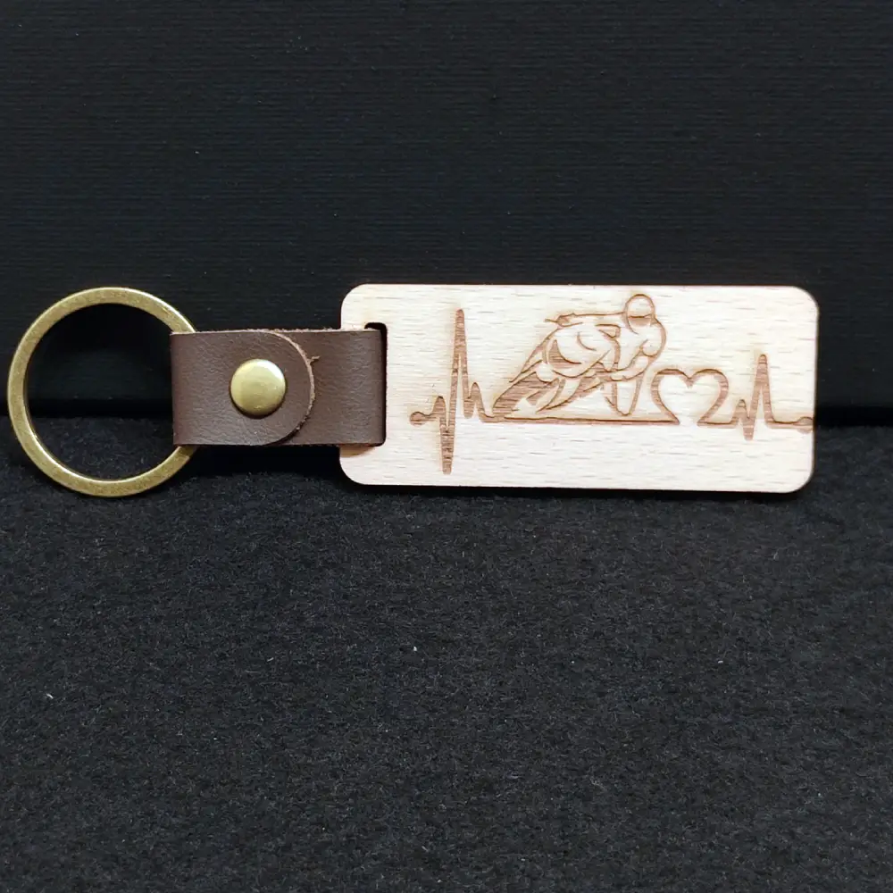 Porte clé en bois personnalisé, jp laser art,
