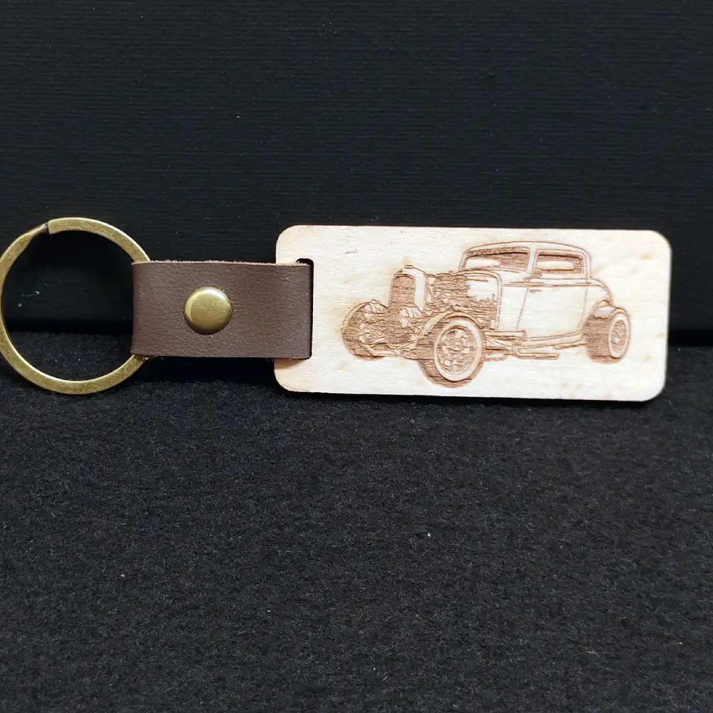 Porte clé en bois personnalisé, jp laser art,