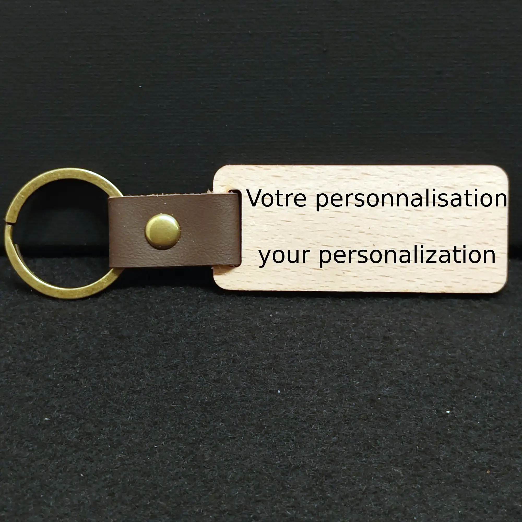 Porte clé en bois personnalisé, jp laser art,